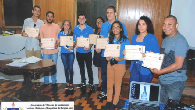 106 anos do IHGSE – Certificado do Bem Querer (estagiários)